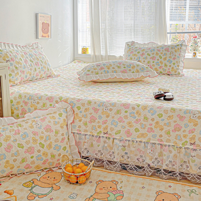 91家纺网 家纺一手货源 找家纺 羽爱 2025全棉印花A类榻榻米床盖童年乐趣