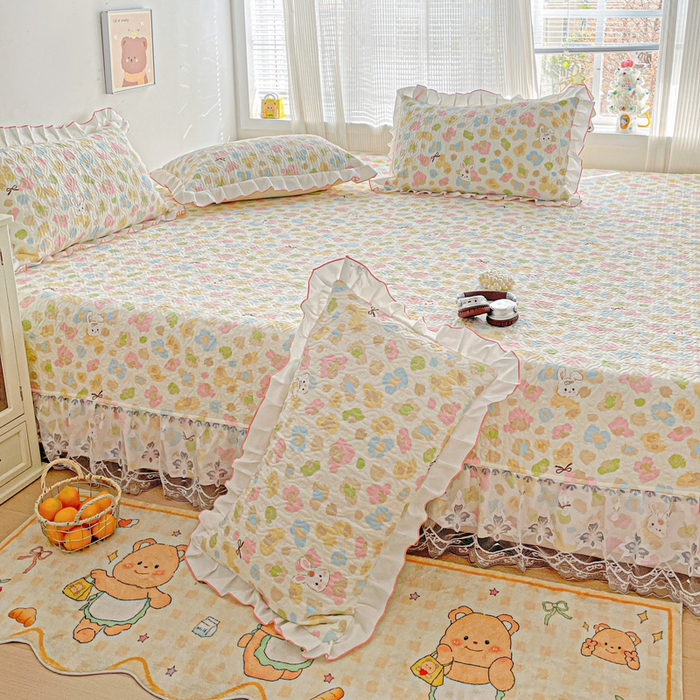 91家纺网 家纺一手货源 找家纺 羽爱 2025全棉印花A类榻榻米床盖童年乐趣