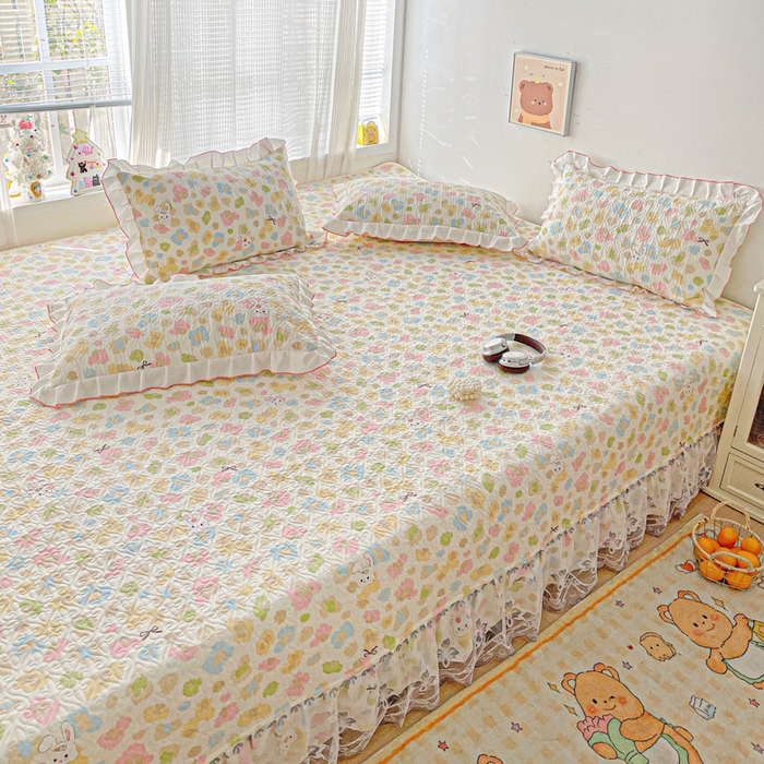 91家纺网 家纺一手货源 找家纺 羽爱 2025全棉印花A类榻榻米床盖童年乐趣