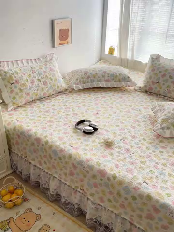 91家纺网 家纺一手货源 找家纺 羽爱 2025全棉印花A类榻榻米床盖童年乐趣