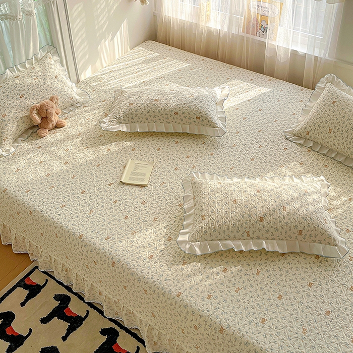 91家纺网 家纺一手货源 找家纺 羽爱 2025全棉印花A类榻榻米床盖小飞象