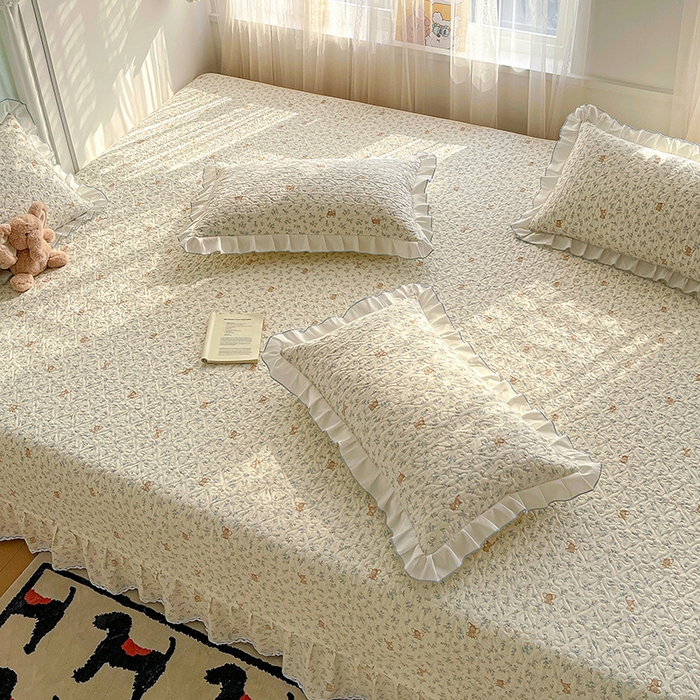 91家纺网 家纺一手货源 找家纺 羽爱 2025全棉印花A类榻榻米床盖小飞象