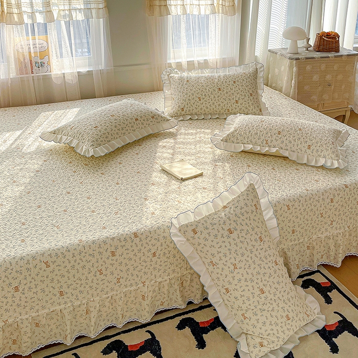 91家纺网 家纺一手货源 找家纺 羽爱 2025全棉印花A类榻榻米床盖小飞象