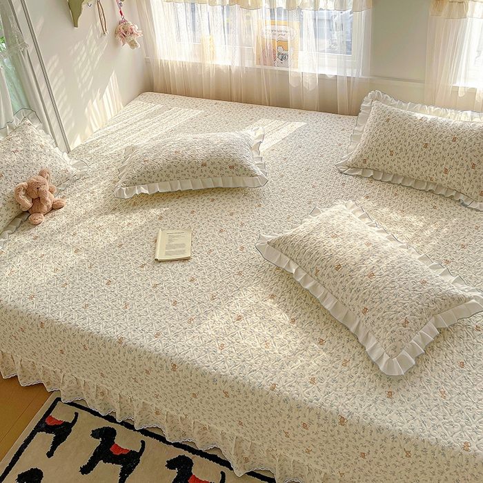 91家纺网 家纺一手货源 找家纺 羽爱 2025全棉印花A类榻榻米床盖小飞象