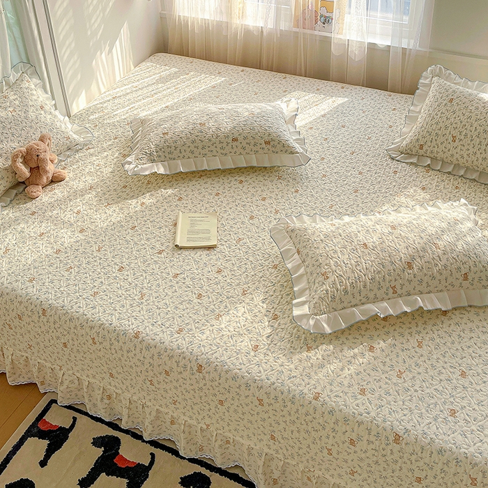 91家纺网 家纺一手货源 找家纺 羽爱 2025全棉印花A类榻榻米床盖小飞象