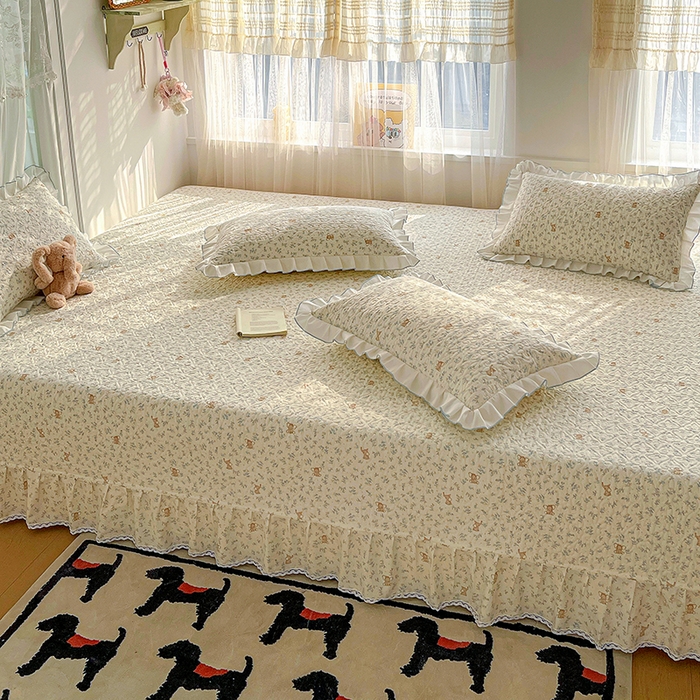 91家纺网 家纺一手货源 找家纺 羽爱 2025全棉印花A类榻榻米床盖小飞象