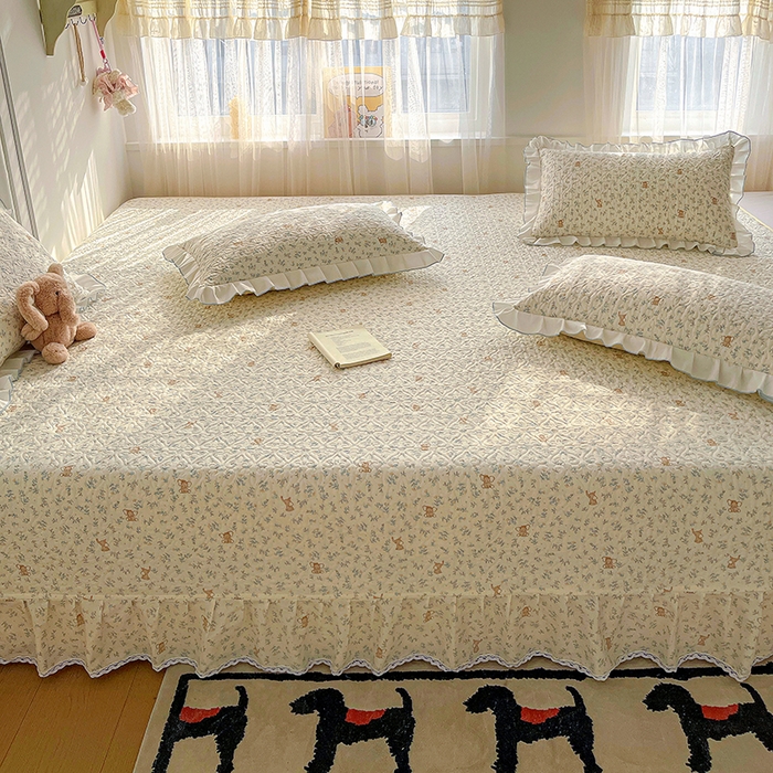 羽爱 2025全棉印花A类榻榻米床盖小飞象