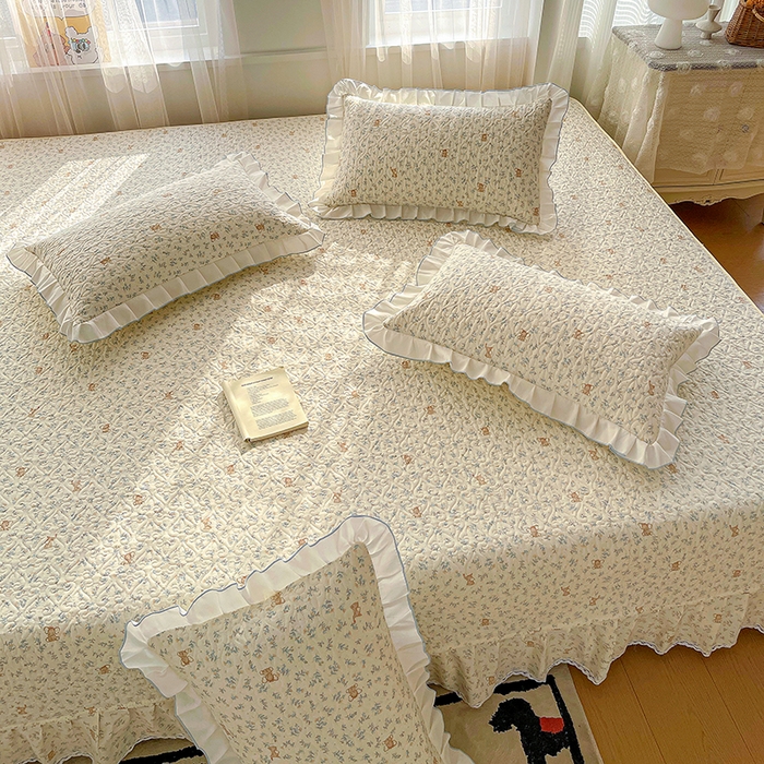 91家纺网 家纺一手货源 找家纺 羽爱 2025全棉印花A类榻榻米床盖小飞象