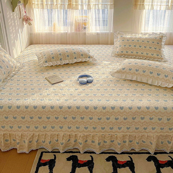 羽爱 2025全棉印花A类榻榻米床盖心动旋律
