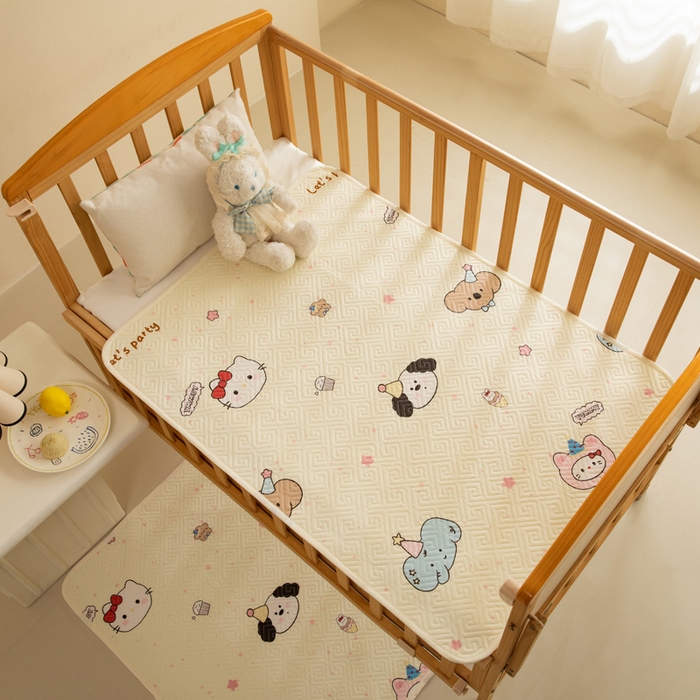 91家纺网 家纺一手货源 找家纺 （总）美达家纺 2025新款A类全棉夹棉防水床垫儿童隔尿垫婴儿床防水防滑姨妈护理垫【可定制】