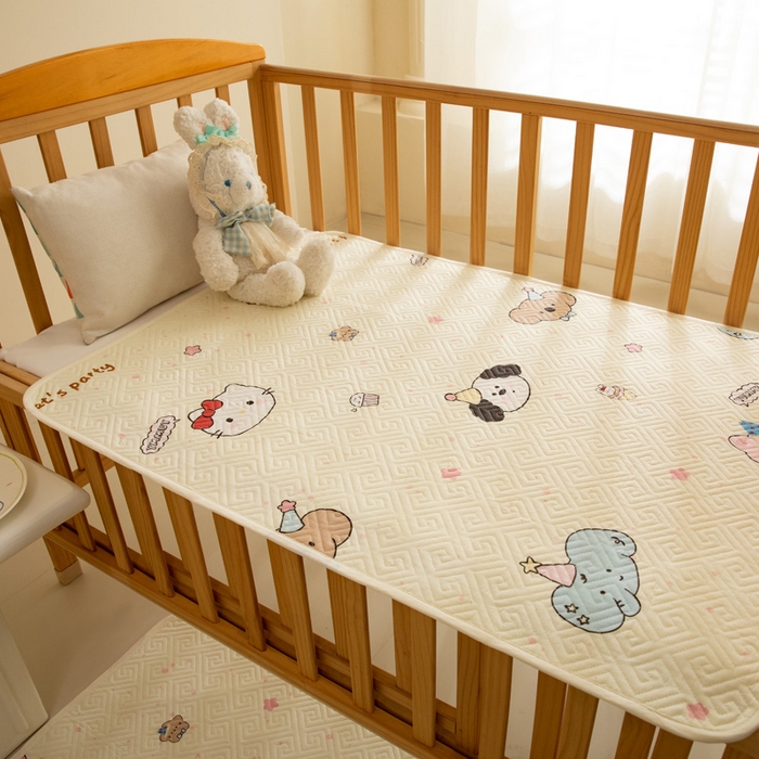 91家纺网 家纺一手货源 找家纺 （总）美达家纺 2025新款A类全棉夹棉防水床垫儿童隔尿垫婴儿床防水防滑姨妈护理垫【可定制】