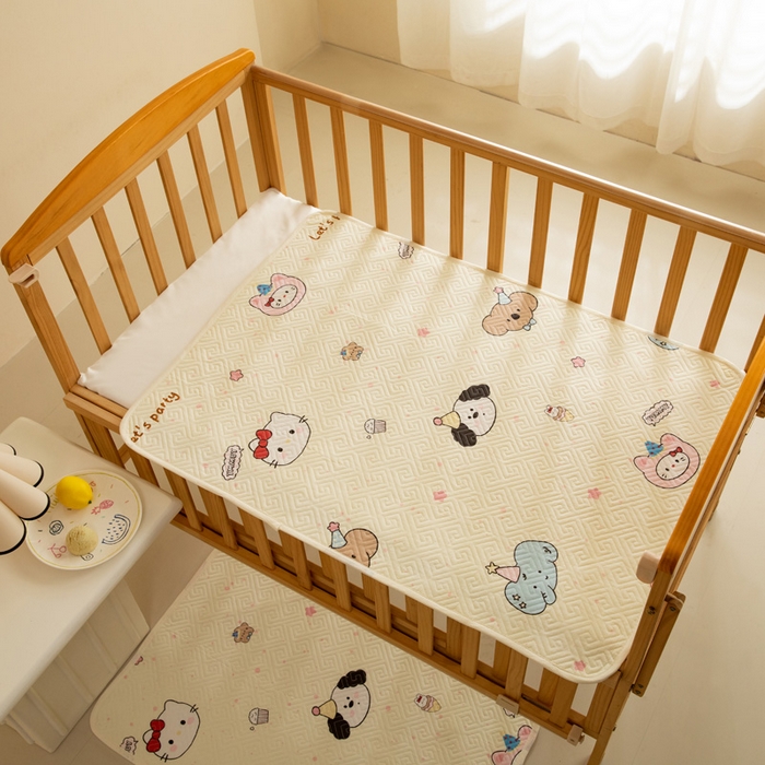 91家纺网 家纺一手货源 找家纺 （总）美达家纺 2025新款A类全棉夹棉防水床垫儿童隔尿垫婴儿床防水防滑姨妈护理垫【可定制】