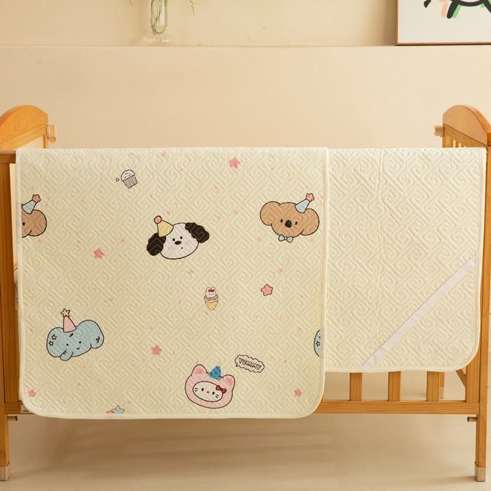 91家纺网 家纺一手货源 找家纺 （总）美达家纺 2025新款A类全棉夹棉防水床垫儿童隔尿垫婴儿床防水防滑姨妈护理垫【可定制】