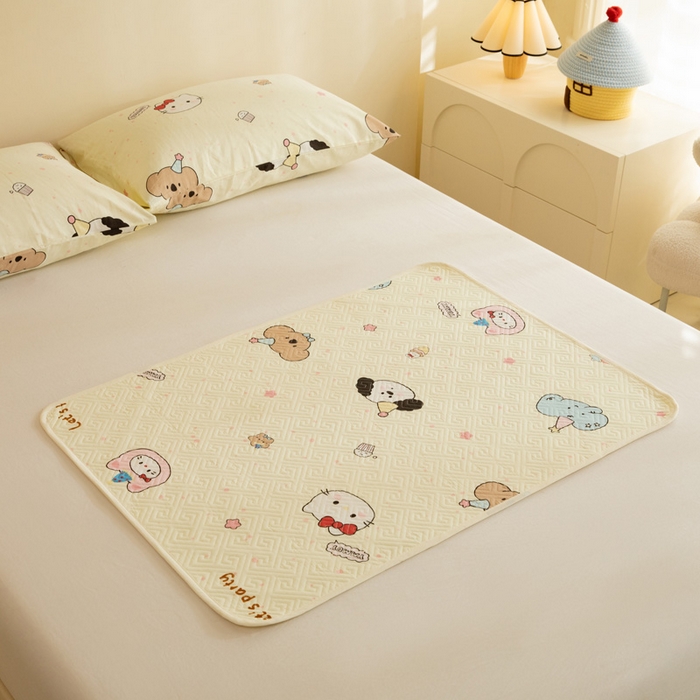 91家纺网 家纺一手货源 找家纺 （总）美达家纺 2025新款A类全棉夹棉防水床垫儿童隔尿垫婴儿床防水防滑姨妈护理垫【可定制】