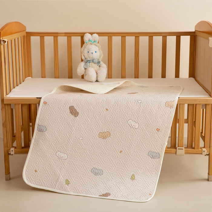 91家纺网 家纺一手货源 找家纺 （总）美达家纺 2025新款A类全棉夹棉防水床垫儿童隔尿垫婴儿床防水防滑姨妈护理垫【可定制】