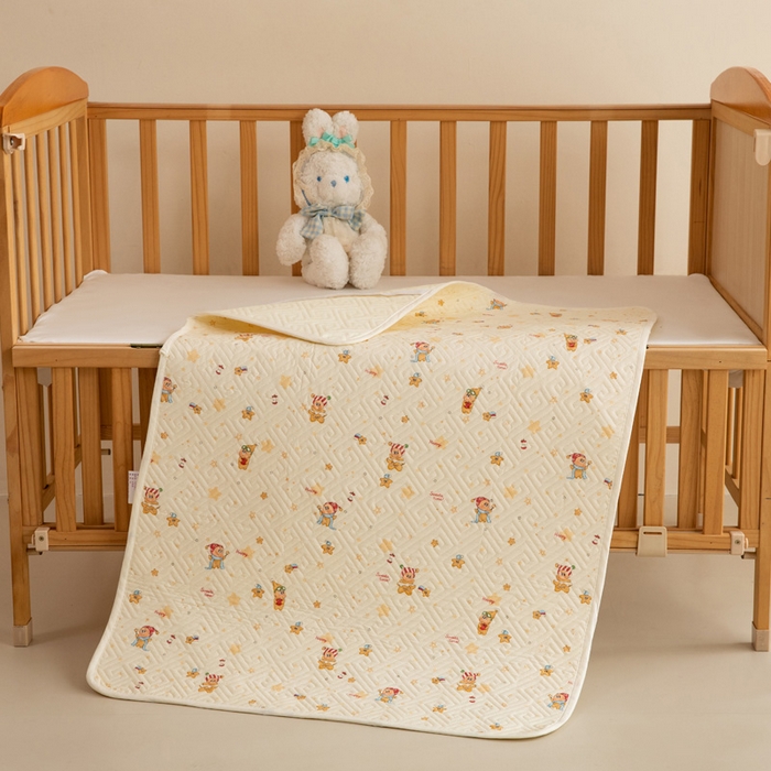 91家纺网 家纺一手货源 找家纺 （总）美达家纺 2025新款A类全棉夹棉防水床垫儿童隔尿垫婴儿床防水防滑姨妈护理垫【可定制】