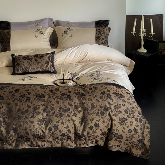 （总）咏绒家纺工厂店 2025新款高精密提花100支PRO长绒棉纯棉四件套-伊莎贝尔系列