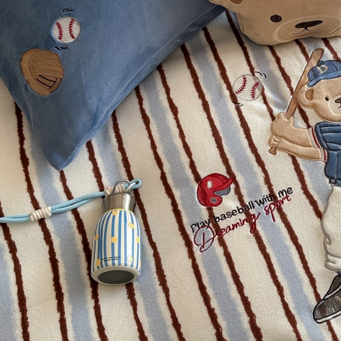 91家纺网 家纺一手货源 找家纺 （总）眠屿家纺 2025新款加厚牛奶绒贴布绣四件套