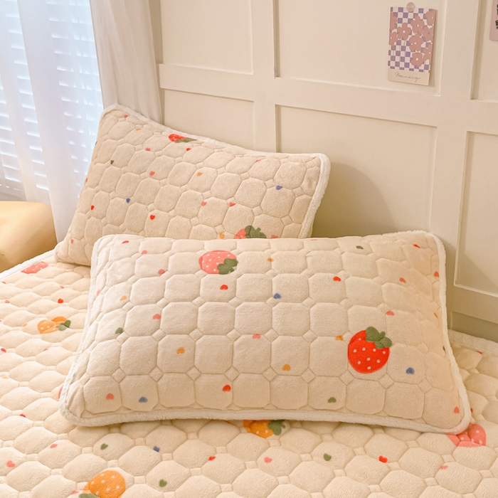 91家纺网 家纺一手货源 找家纺 （总）女子家纺 2025新款牛奶绒夹棉加厚床垫床褥