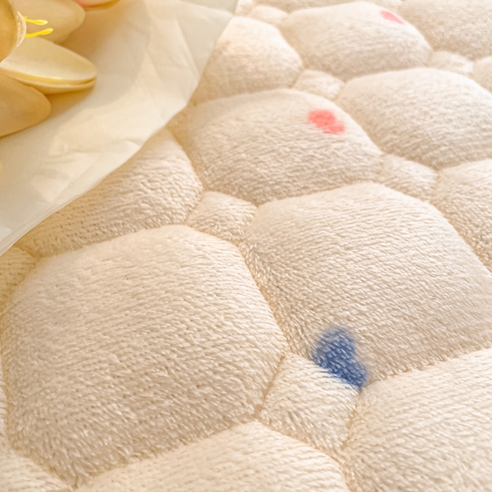 91家纺网 家纺一手货源 找家纺 （总）女子家纺 2025新款牛奶绒夹棉加厚床垫床褥