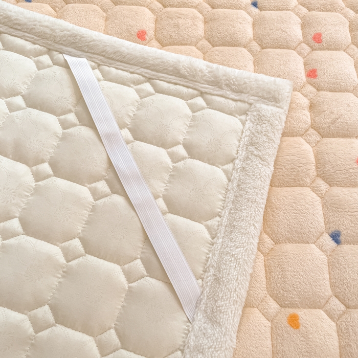 91家纺网 家纺一手货源 找家纺 （总）女子家纺 2025新款牛奶绒夹棉加厚床垫床褥