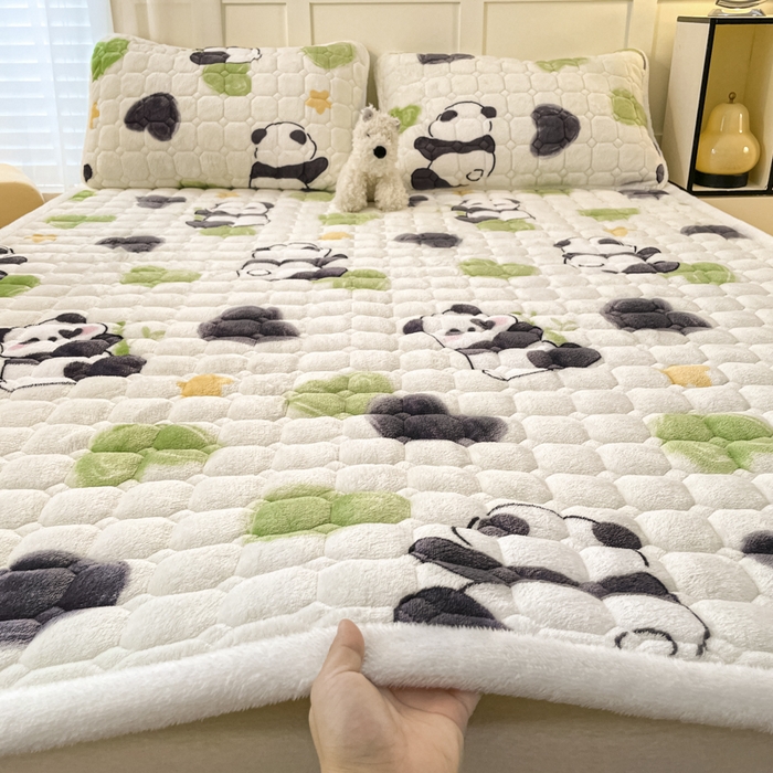 91家纺网 家纺一手货源 找家纺 （总）女子家纺 2025新款牛奶绒夹棉加厚床垫床褥