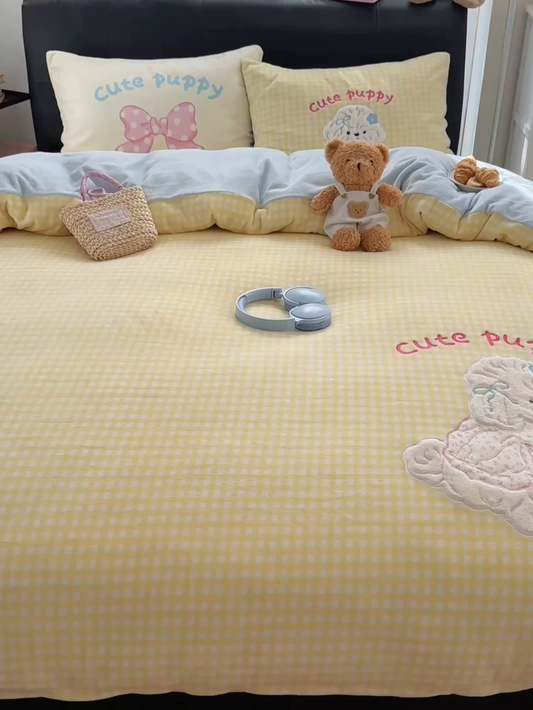 91家纺网 家纺一手货源 找家纺 （总）觅糖家纺 2025新款大版卡通牛奶绒床盖四件套