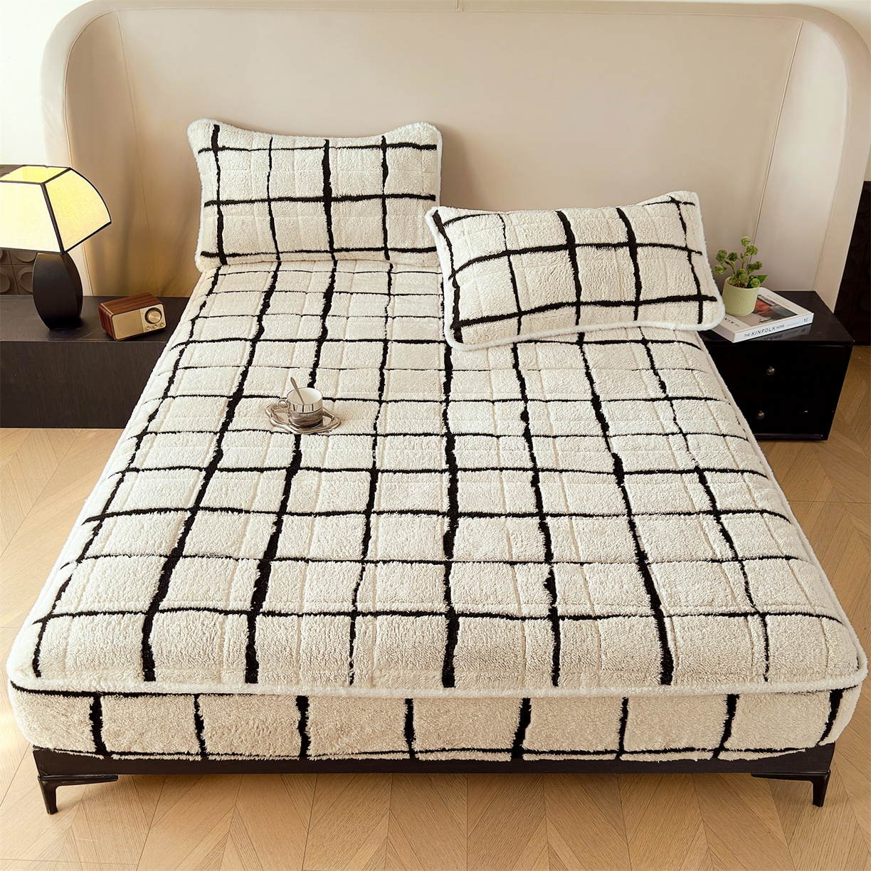 91家纺网 家纺一手货源 找家纺 （总）天之澜家纺 2025新款A类加厚舒棉绒提花夹棉床笠