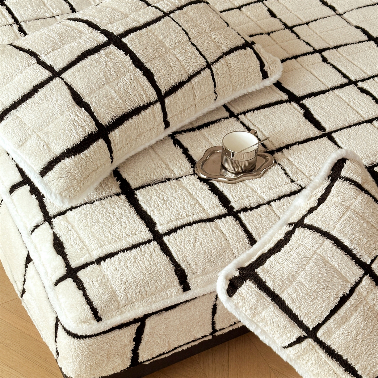 91家纺网 家纺一手货源 找家纺 （总）天之澜家纺 2025新款A类加厚舒棉绒提花夹棉床笠