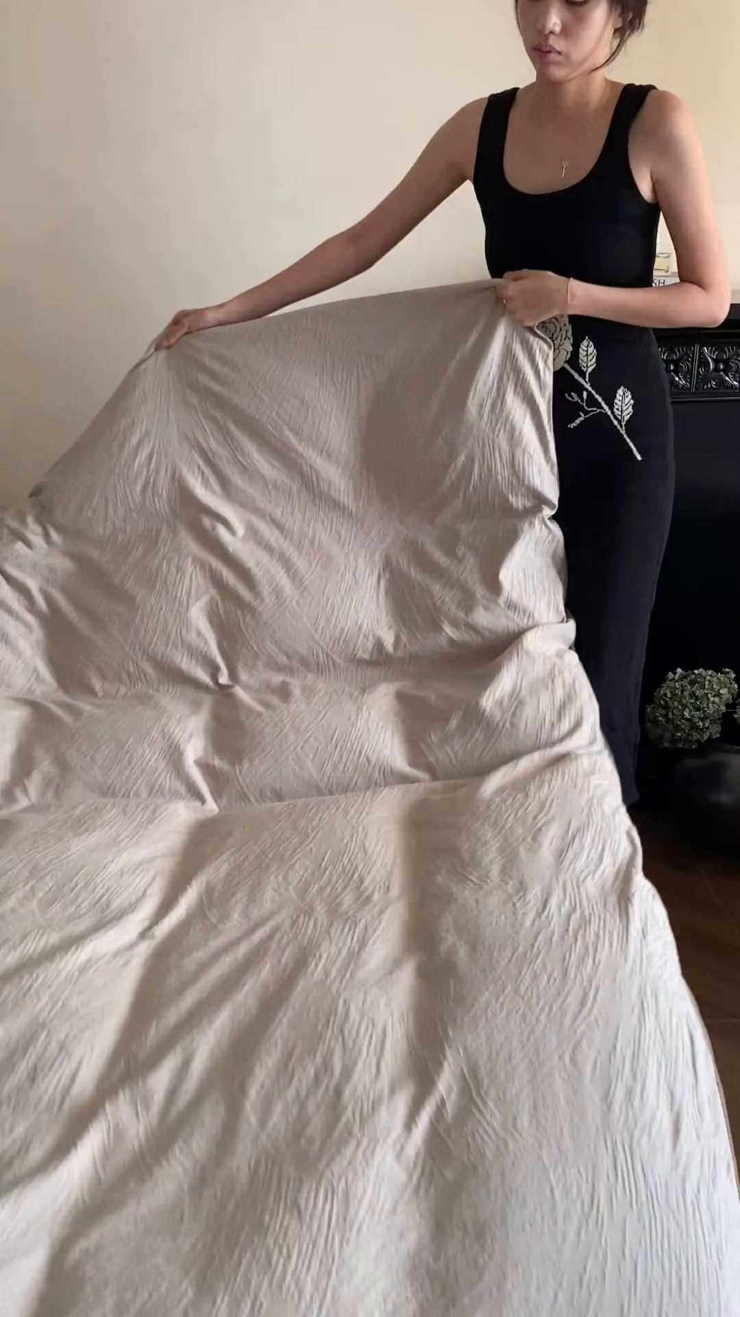 91家纺网 家纺一手货源 找家纺 咏绒家纺工厂店 2025新款色织空气大提花磨毛四件套-月岛弥生 月岛弥生-可可棕