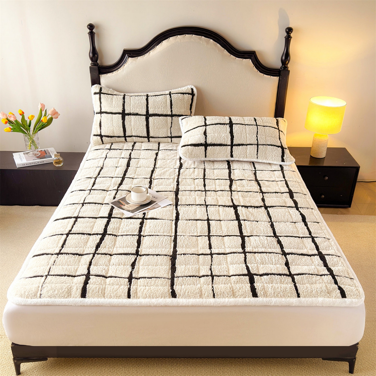 91家纺网 家纺一手货源 找家纺 （总）天之澜家纺 2025新款A类舒棉绒提花夹棉加厚床褥垫