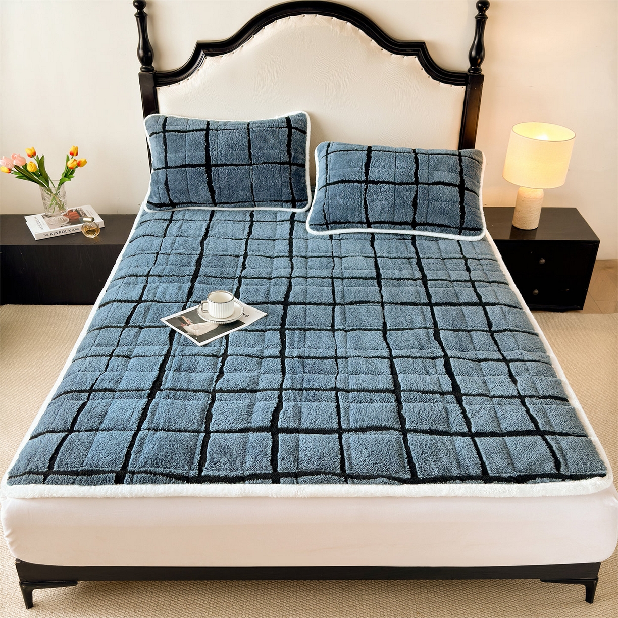 91家纺网 家纺一手货源 找家纺 （总）天之澜家纺 2025新款A类舒棉绒提花夹棉加厚床褥垫