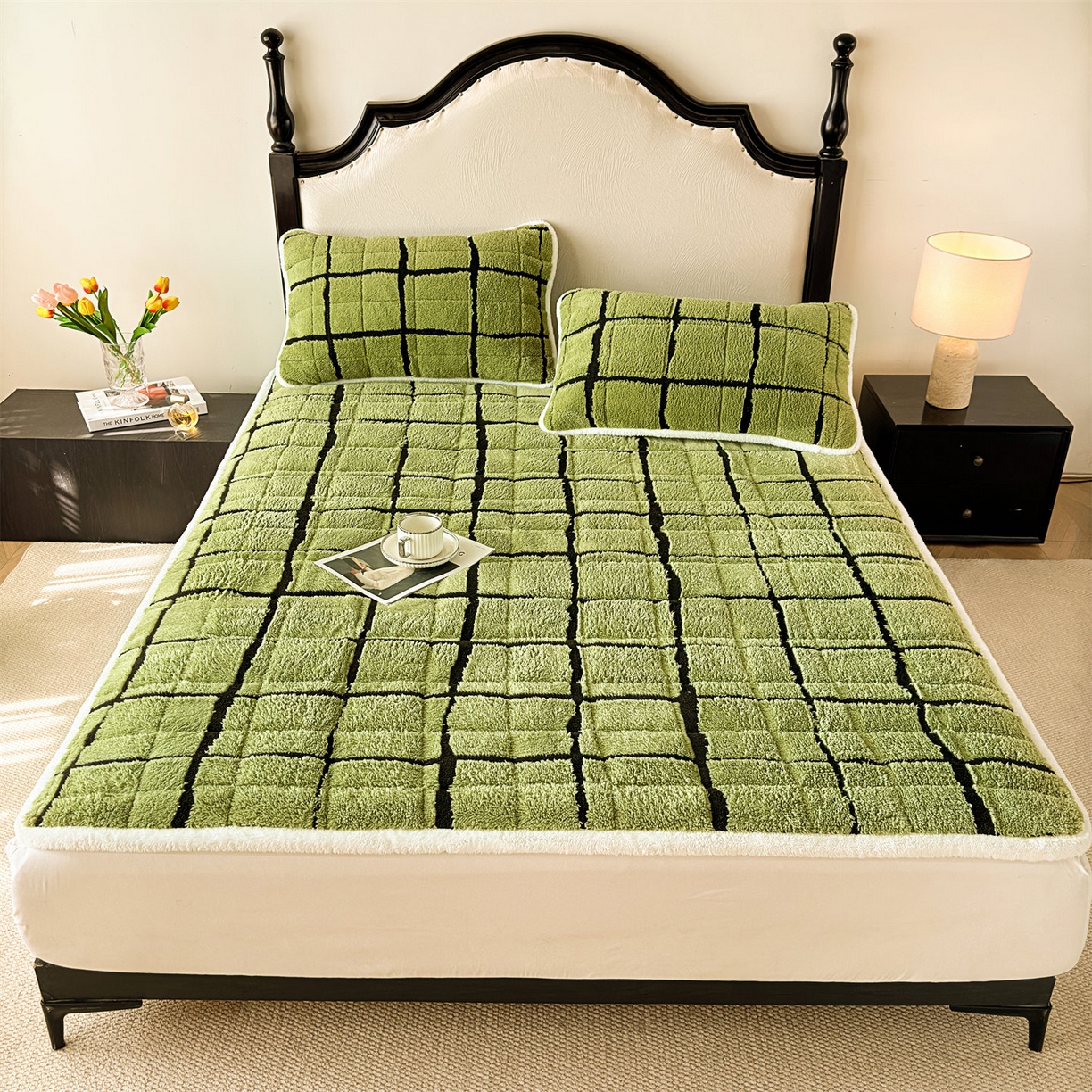 91家纺网 家纺一手货源 找家纺 （总）天之澜家纺 2025新款A类舒棉绒提花夹棉加厚床褥垫