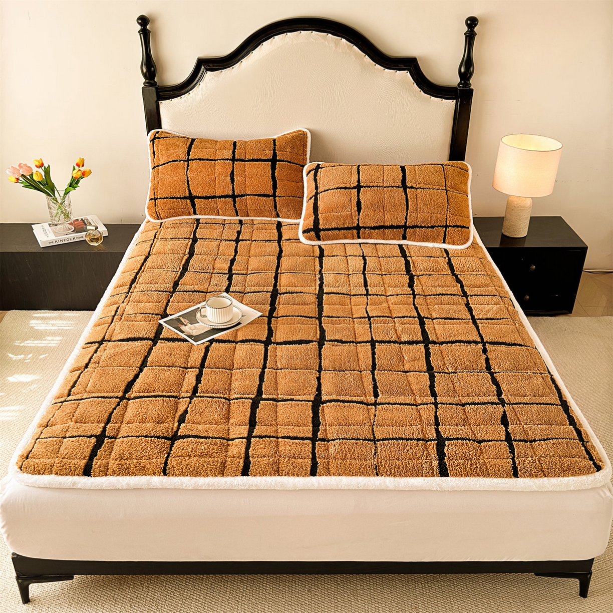 91家纺网 家纺一手货源 找家纺 （总）天之澜家纺 2025新款A类舒棉绒提花夹棉加厚床褥垫