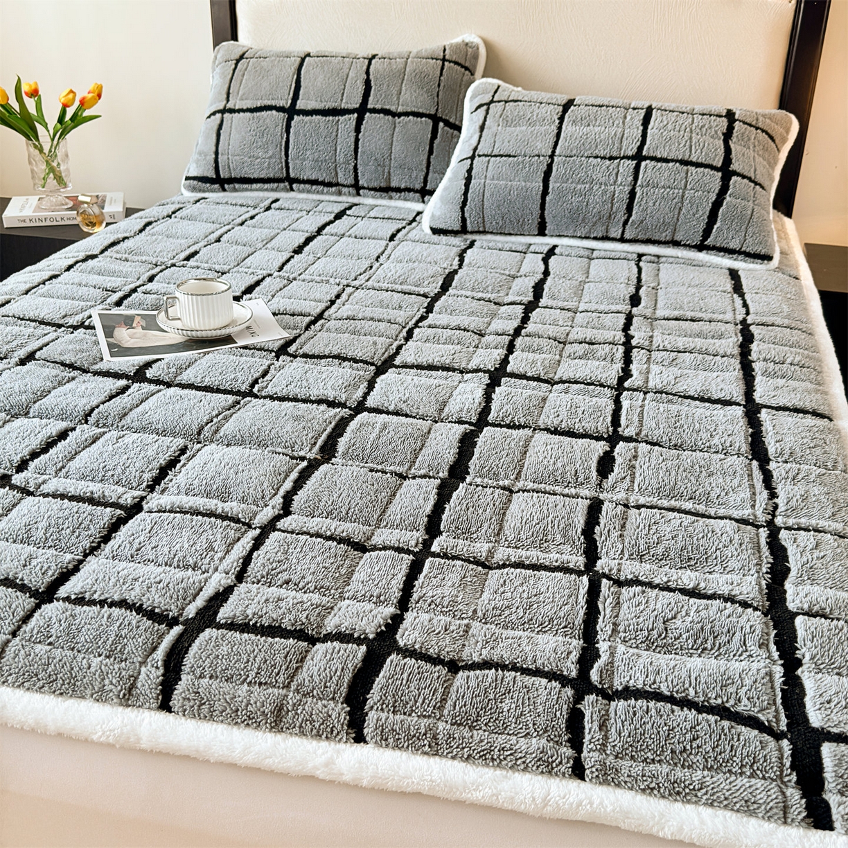 91家纺网 家纺一手货源 找家纺 （总）天之澜家纺 2025新款A类舒棉绒提花夹棉加厚床褥垫