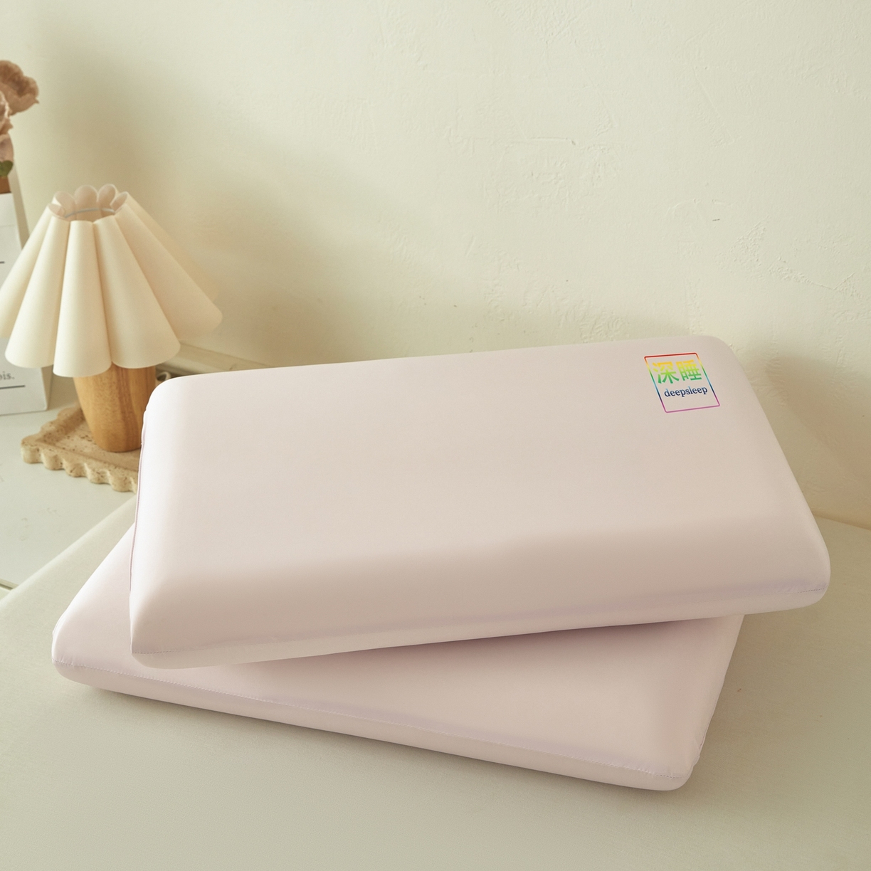 91家纺网 家纺一手货源 找家纺 纳斯顿家纺 2025新款生物基面包枕枕头枕芯 生物基面包枕-浅粉