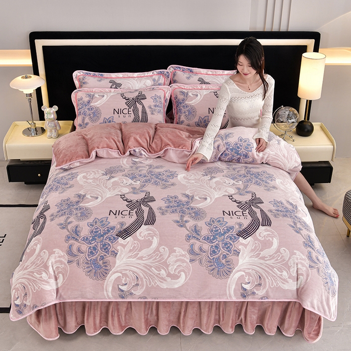 91家纺网 家纺一手货源 找家纺 （总推）诺梵家纺 2025新款8.5斤牛奶绒四件套金貂绒法莱绒水晶绒珊瑚绒