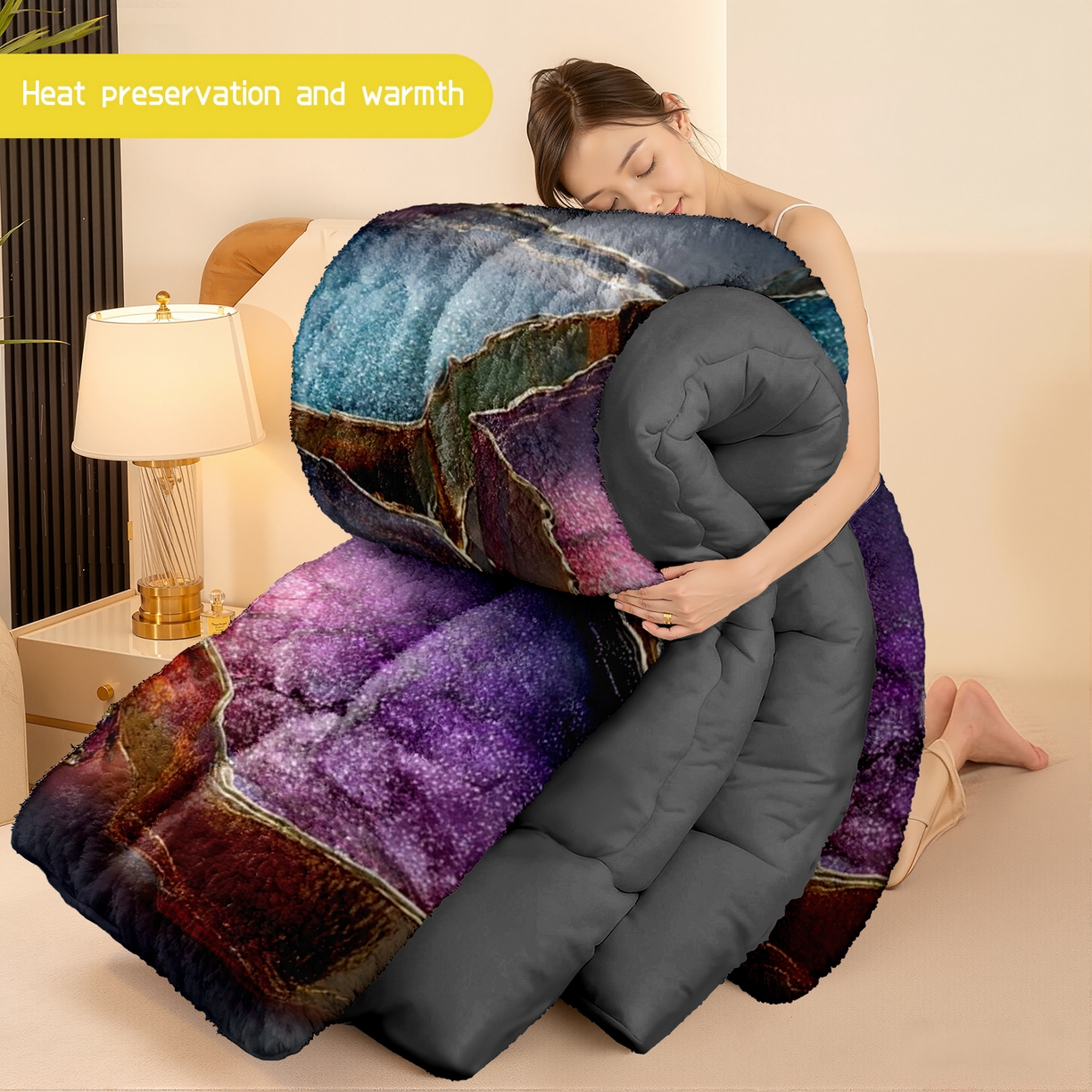 91家纺网 家纺一手货源 找家纺 （总）合纵跨境工厂 一件定制pod模式jit跨境180G牛奶绒被子三件套一件代发temu希音集采shein亚马逊24h发