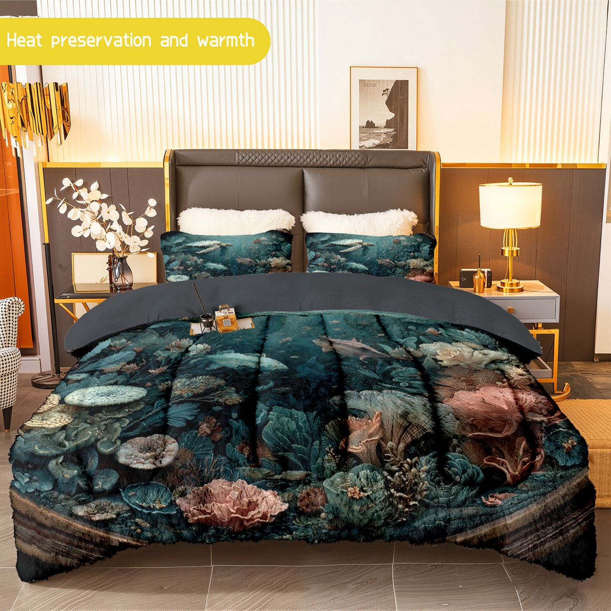 91家纺网 家纺一手货源 找家纺 （总）合纵跨境工厂 一件定制pod模式jit跨境180G牛奶绒被子三件套一件代发temu希音集采shein亚马逊24h发