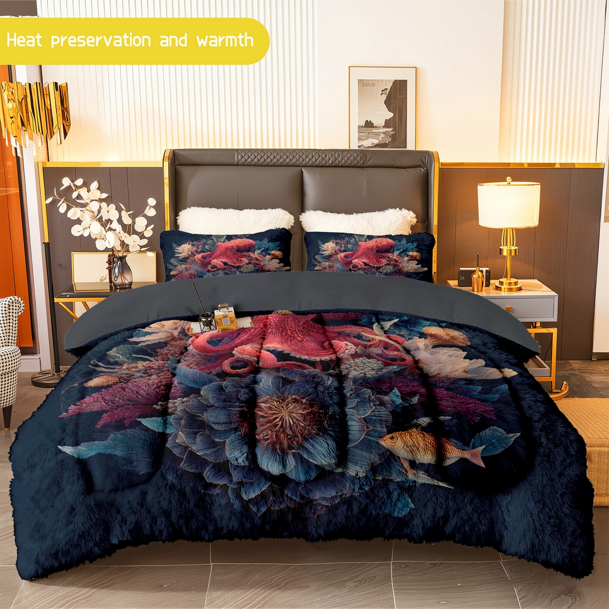 91家纺网 家纺一手货源 找家纺 （总）合纵跨境工厂 一件定制pod模式jit跨境180G牛奶绒被子三件套一件代发temu希音集采shein亚马逊24h发