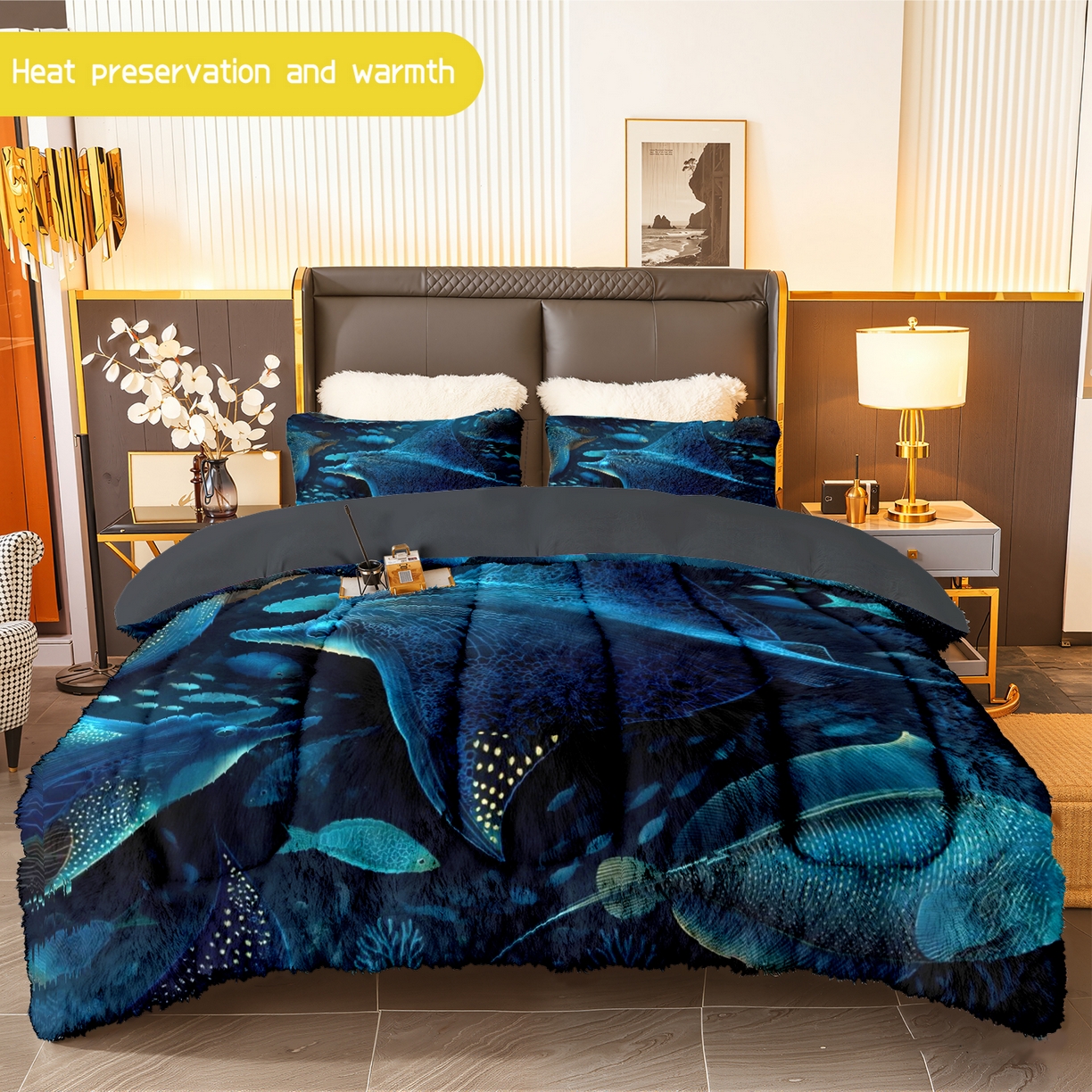 91家纺网 家纺一手货源 找家纺 （总）合纵跨境工厂 一件定制pod模式jit跨境180G牛奶绒被子三件套一件代发temu希音集采shein亚马逊24h发