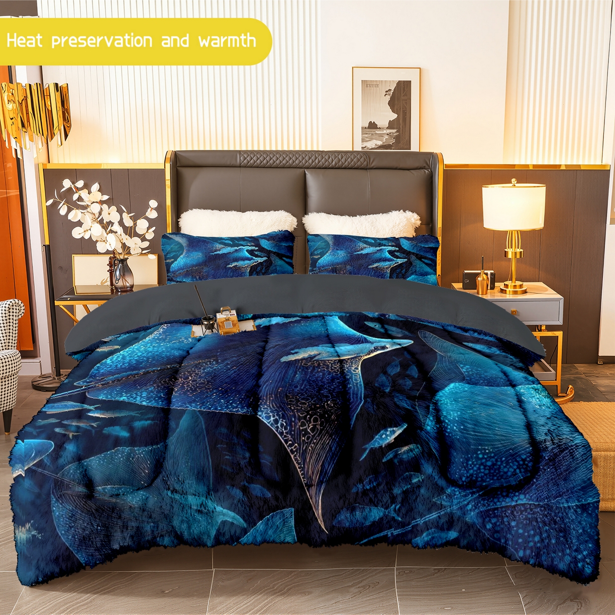 91家纺网 家纺一手货源 找家纺 （总）合纵跨境工厂 一件定制pod模式jit跨境180G牛奶绒被子三件套一件代发temu希音集采shein亚马逊24h发