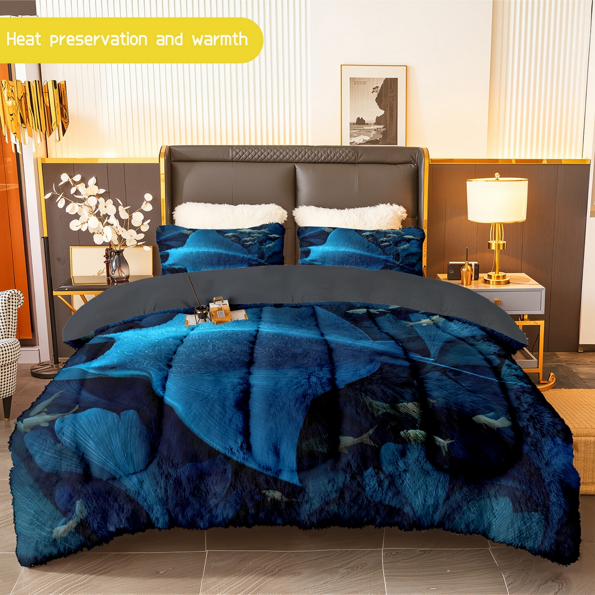 91家纺网 家纺一手货源 找家纺 （总）合纵跨境工厂 一件定制pod模式jit跨境180G牛奶绒被子三件套一件代发temu希音集采shein亚马逊24h发