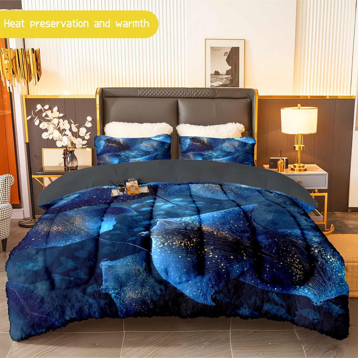 91家纺网 家纺一手货源 找家纺 （总）合纵跨境工厂 一件定制pod模式jit跨境180G牛奶绒被子三件套一件代发temu希音集采shein亚马逊24h发