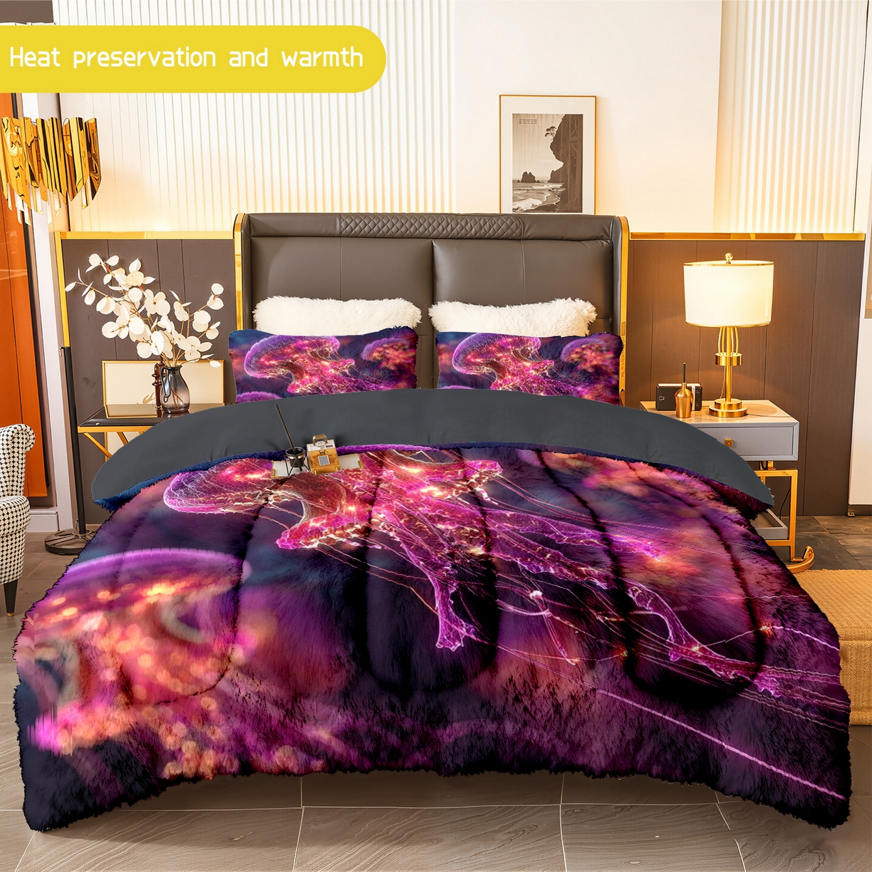 91家纺网 家纺一手货源 找家纺 （总）合纵跨境工厂 一件定制pod模式jit跨境180G牛奶绒被子三件套一件代发temu希音集采shein亚马逊24h发