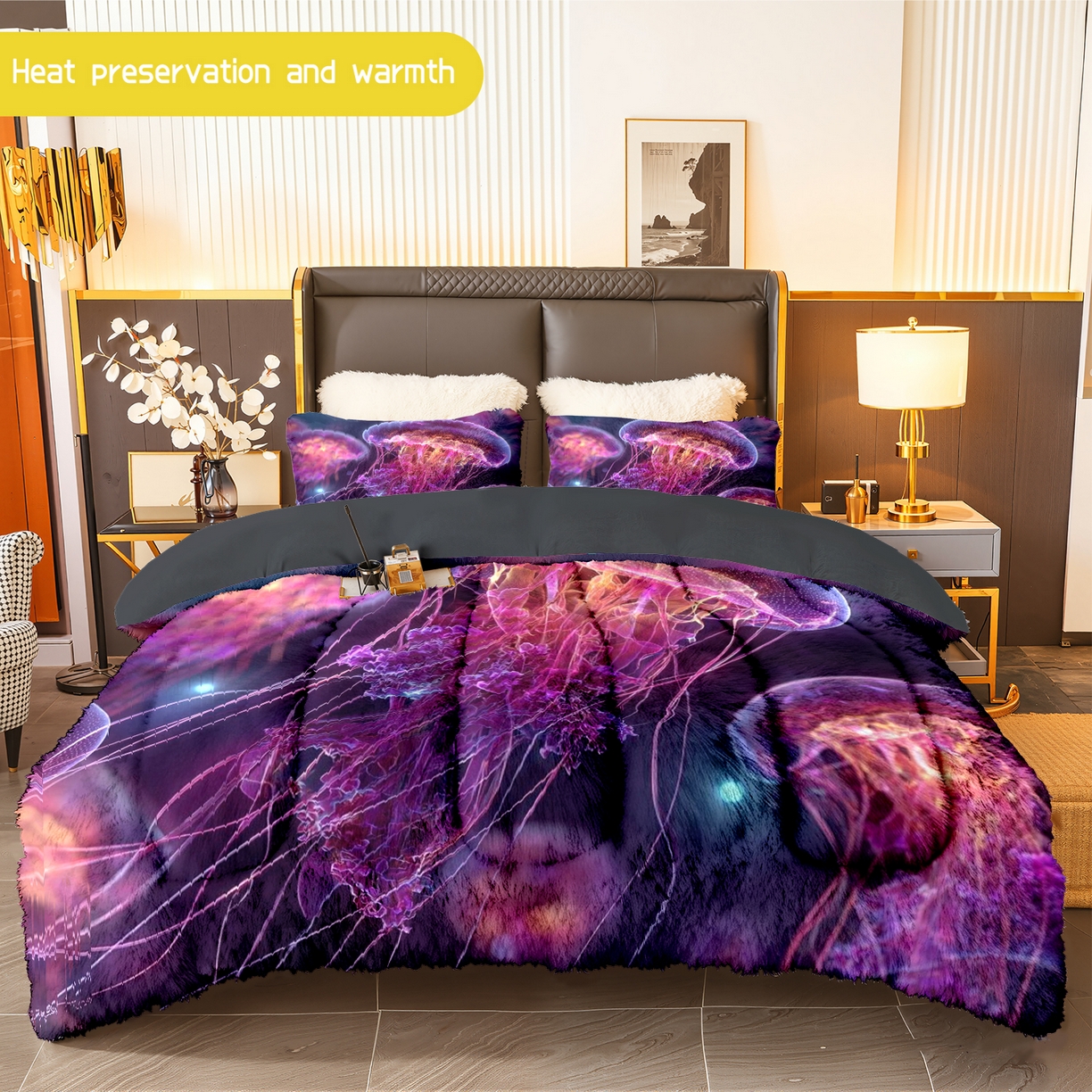 91家纺网 家纺一手货源 找家纺 （总）合纵跨境工厂 一件定制pod模式jit跨境180G牛奶绒被子三件套一件代发temu希音集采shein亚马逊24h发