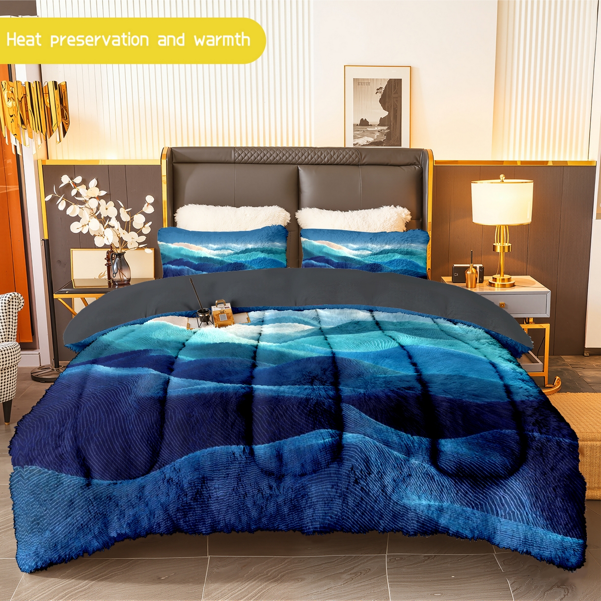 91家纺网 家纺一手货源 找家纺 （总）合纵跨境工厂 一件定制pod模式jit跨境180G牛奶绒被子三件套一件代发temu希音集采shein亚马逊24h发