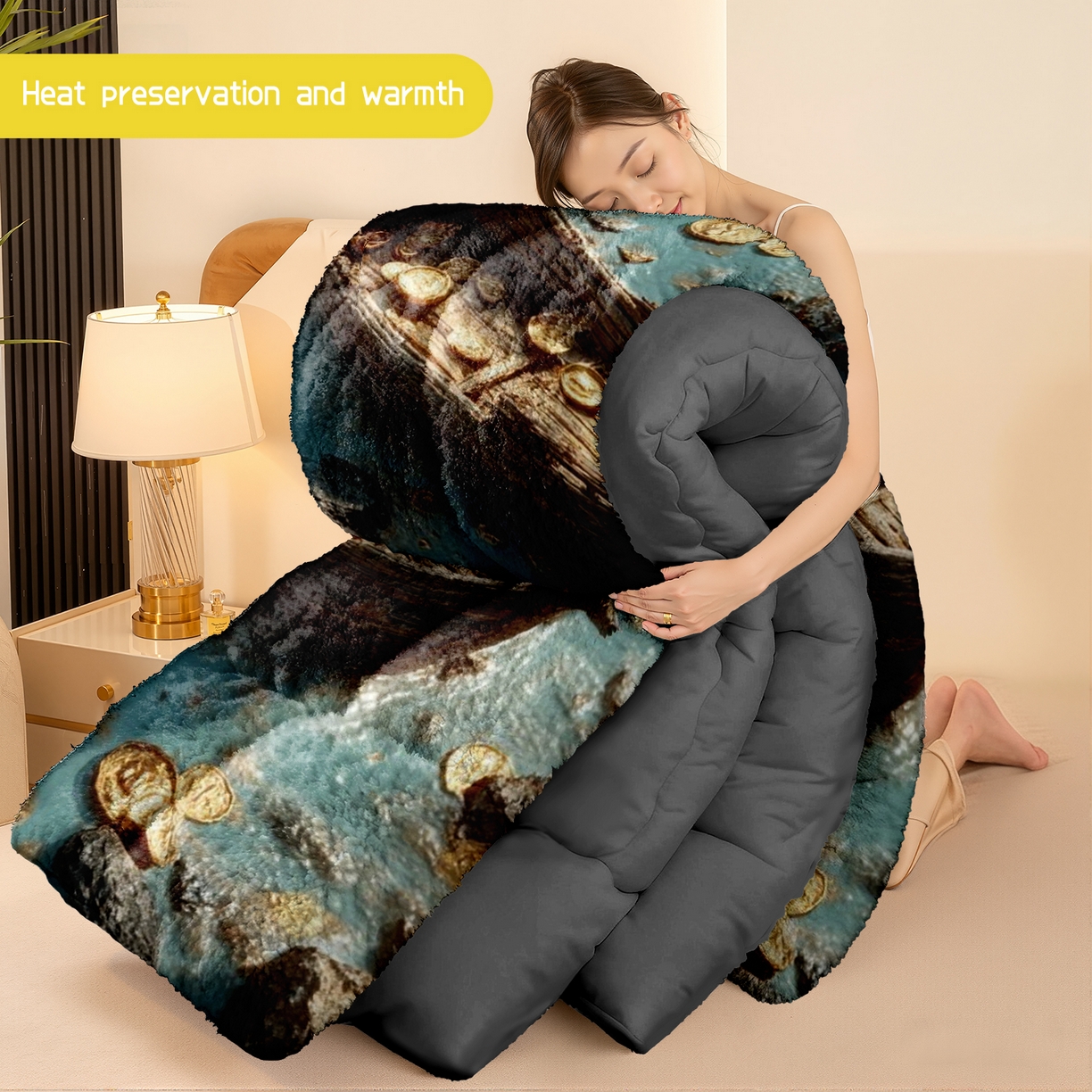 91家纺网 家纺一手货源 找家纺 合纵跨境工厂 一件定制pod模式jit跨境180G牛奶绒被子三件套一件代发temu希音集采shein亚马逊24h发 015923366