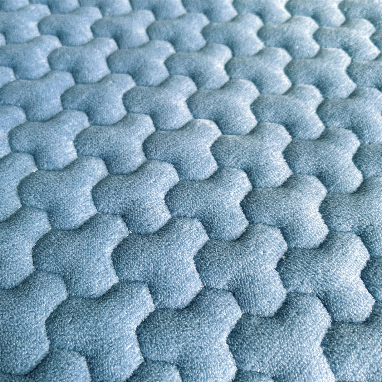 91家纺网 家纺一手货源 找家纺 居眠 2025新款绒-时安-牛奶绒夹棉床笠 绒-时安-蓝