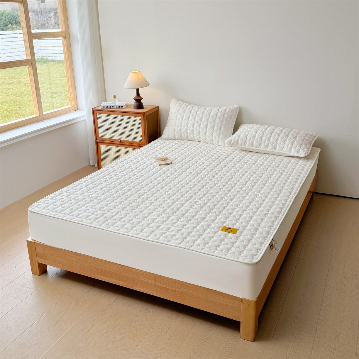 91家纺网 家纺一手货源 找家纺 （总）居眠 2025新款星禾-防水夹棉棉花床笠